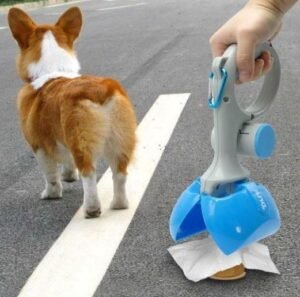 Portable Pet Waste Collector - Hands-Free Dog Poop Scooper for Walks
