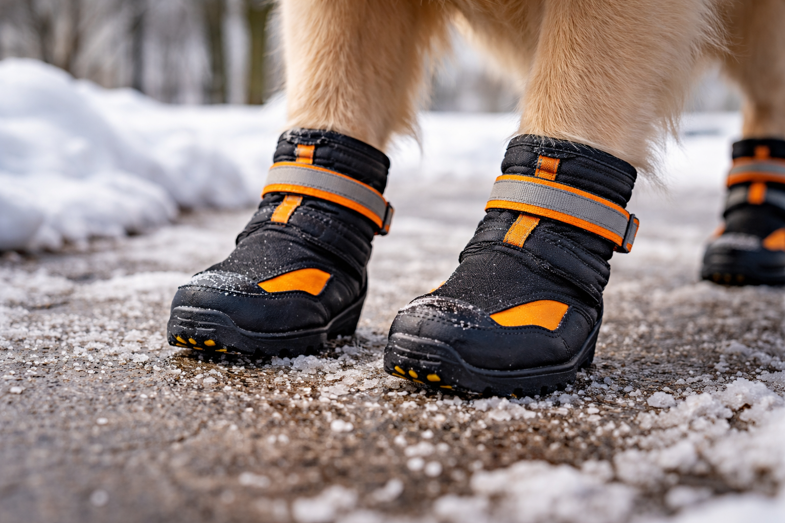 salt-proof dog boots for winter protection