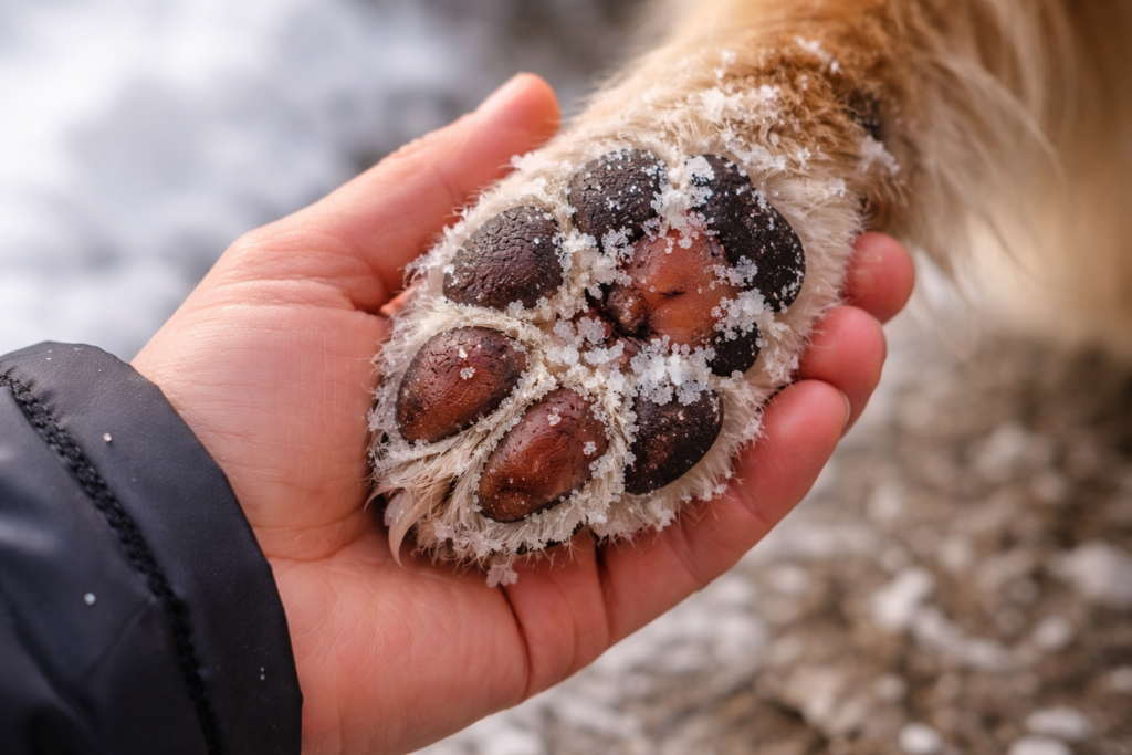 what road salt does to dogs